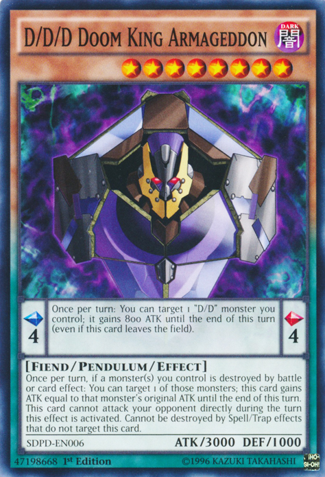 D/D/D Doom King Armageddon [SDPD-EN006] Common | Jomio and Rueliete's Cards and Comics