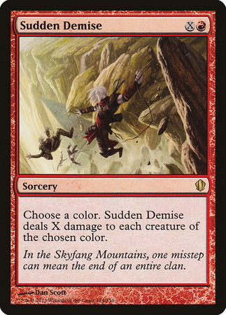 Sudden Demise [Commander 2013] | Jomio and Rueliete's Cards and Comics