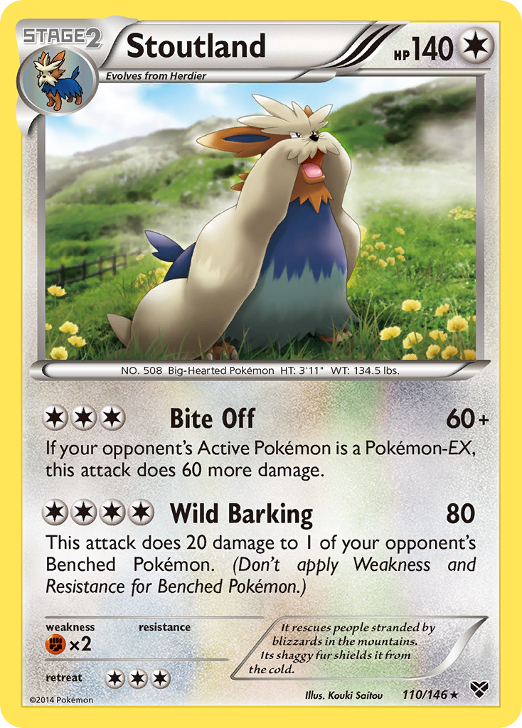 Stoutland (110/146) [XY: Base Set] | Jomio and Rueliete's Cards and Comics