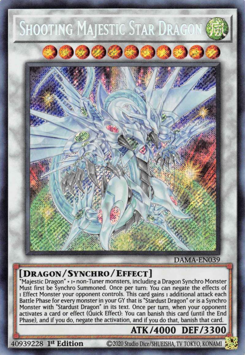 Shooting Majestic Star Dragon [DAMA-EN039] Starlight Rare | Jomio and Rueliete's Cards and Comics