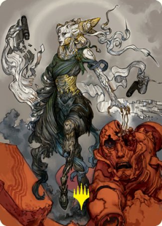 Tamiyo, Compleated Sage Art Card (Gold-Stamped Signature) [Kamigawa: Neon Dynasty Art Series] | Jomio and Rueliete's Cards and Comics
