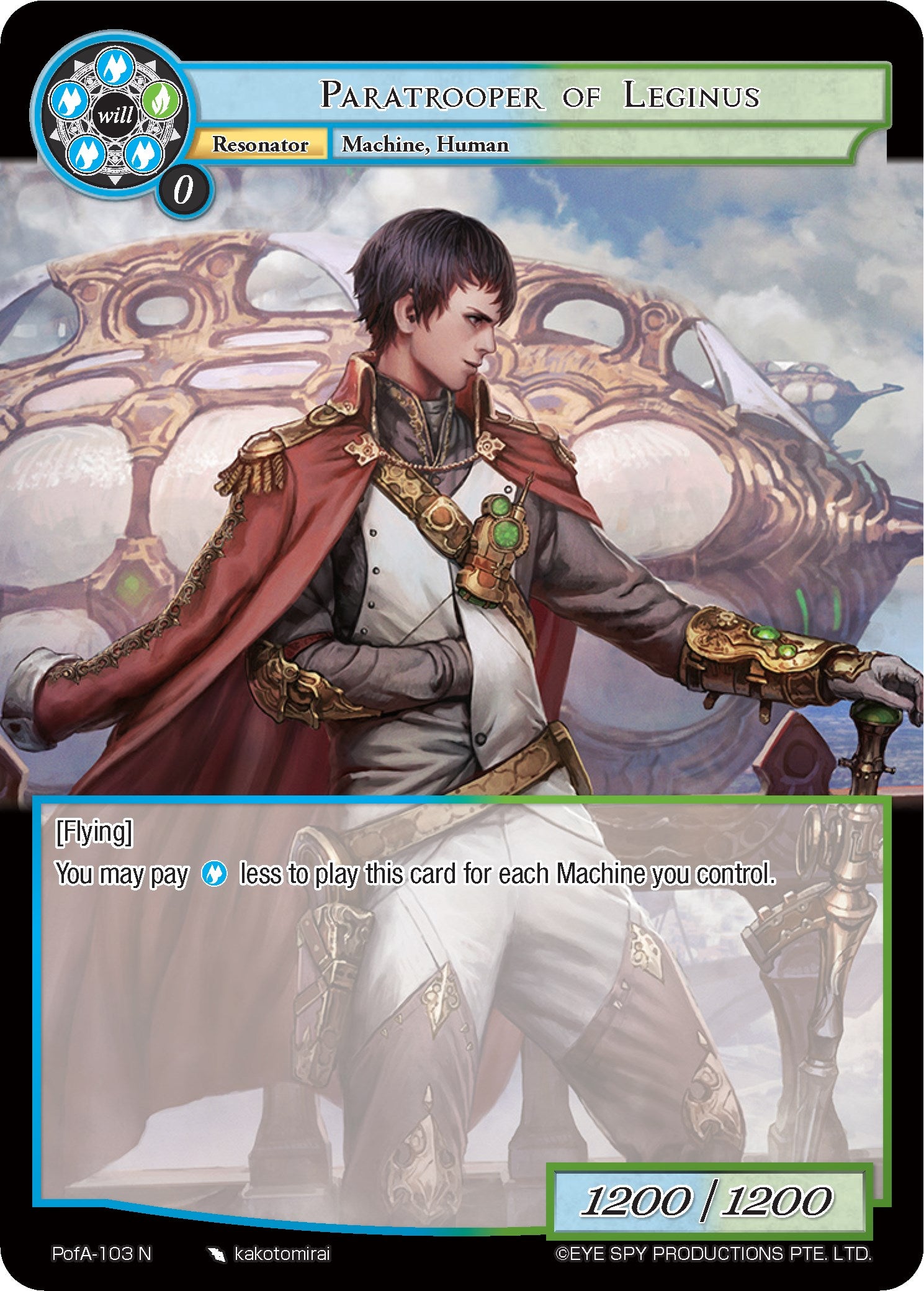Paratrooper of Leginus (PofA-103) [Alice Origin IV: Prologue of Attoractia] | Jomio and Rueliete's Cards and Comics