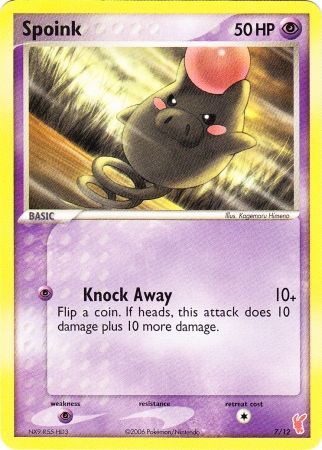 Spoink (7/12) [EX: Trainer Kit 2 - Plusle] | Jomio and Rueliete's Cards and Comics