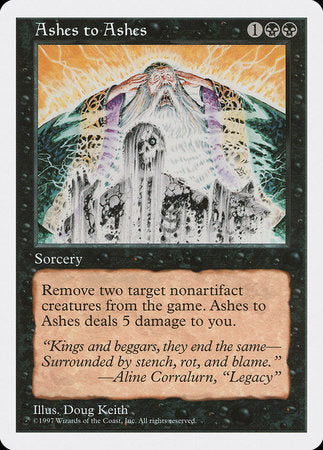 Ashes to Ashes [Fifth Edition] | Jomio and Rueliete's Cards and Comics