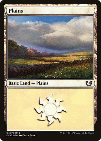Plains (40) [Duel Decks: Blessed vs. Cursed] | Jomio and Rueliete's Cards and Comics