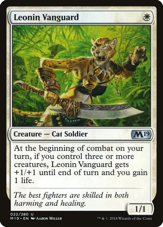 Leonin Vanguard [Core Set 2019] | Jomio and Rueliete's Cards and Comics