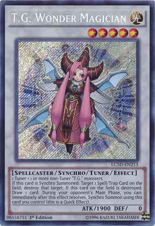 T.G. Wonder Magician [LC5D-EN213] Secret Rare | Jomio and Rueliete's Cards and Comics