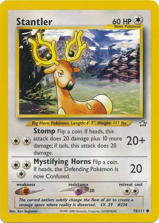 Stantler (76/111) [Neo Genesis Unlimited] | Jomio and Rueliete's Cards and Comics