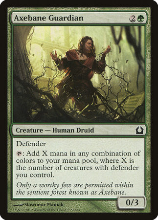 Axebane Guardian [Return to Ravnica] | Jomio and Rueliete's Cards and Comics