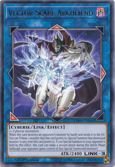 Vector Scare Archfiend [EXFO-EN040] Rare | Jomio and Rueliete's Cards and Comics