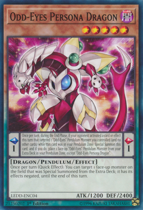 Odd-Eyes Persona Dragon [LEDD-ENC04] Common | Jomio and Rueliete's Cards and Comics