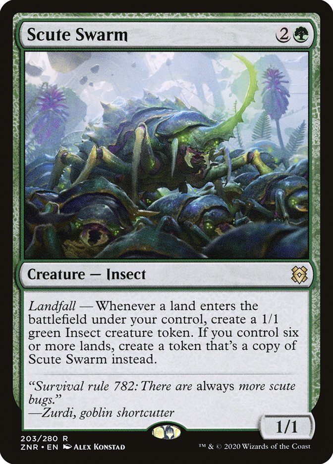 Scute Swarm [Zendikar Rising] | Jomio and Rueliete's Cards and Comics