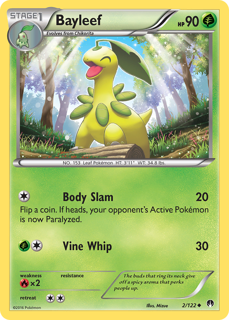 Bayleef (2/122) [XY: BREAKpoint] | Jomio and Rueliete's Cards and Comics