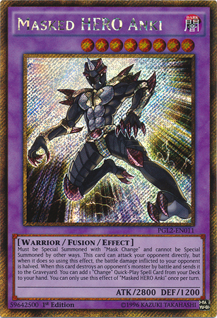 Masked HERO Anki [PGL2-EN011] Gold Secret Rare | Jomio and Rueliete's Cards and Comics
