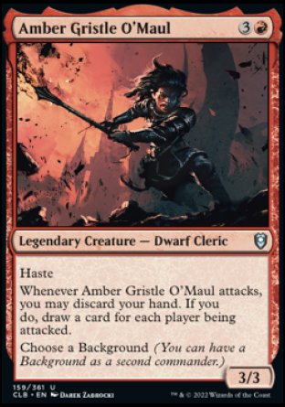 Amber Gristle O'Maul [Commander Legends: Battle for Baldur's Gate] | Jomio and Rueliete's Cards and Comics