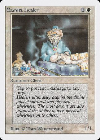 Samite Healer [Unlimited Edition] | Jomio and Rueliete's Cards and Comics