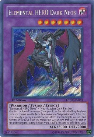 Elemental HERO Dark Neos [LCGX-EN059] Secret Rare | Jomio and Rueliete's Cards and Comics