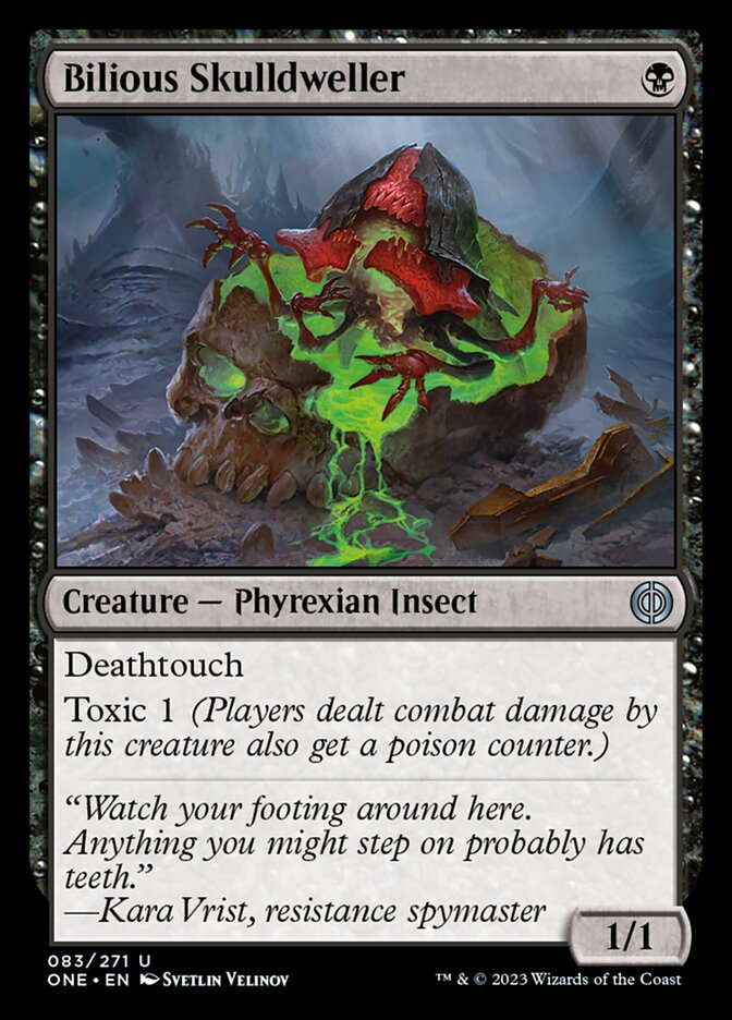 Bilious Skulldweller [Phyrexia: All Will Be One] | Jomio and Rueliete's Cards and Comics