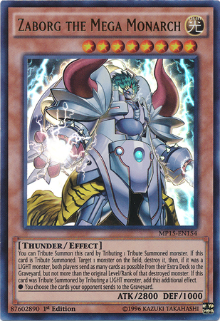 Zaborg the Mega Monarch [MP15-EN154] Ultra Rare | Jomio and Rueliete's Cards and Comics