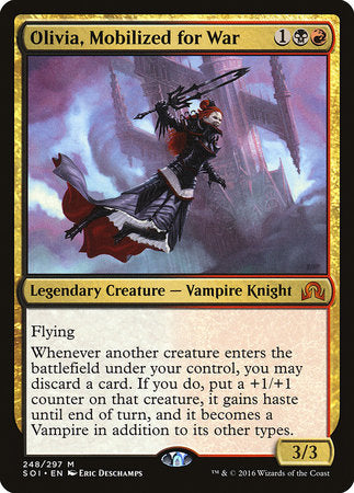 Olivia, Mobilized for War [Shadows over Innistrad] | Jomio and Rueliete's Cards and Comics