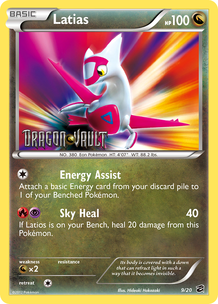 Latias (9/20) [Black & White: Dragon Vault] | Jomio and Rueliete's Cards and Comics