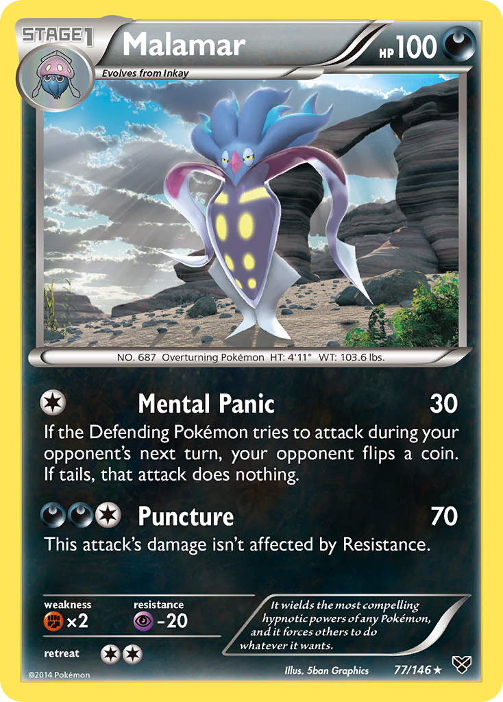 Malamar (77/146) [XY: Base Set] | Jomio and Rueliete's Cards and Comics