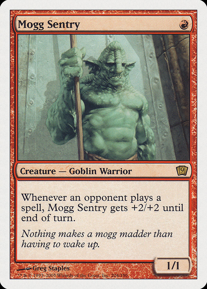 Mogg Sentry [Ninth Edition] | Jomio and Rueliete's Cards and Comics