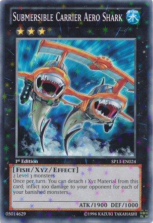 Submersible Carrier Aero Shark [SP13-EN024] Starfoil Rare | Jomio and Rueliete's Cards and Comics