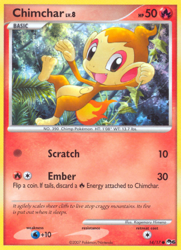 Chimchar (14/17) [POP Series 6] | Jomio and Rueliete's Cards and Comics