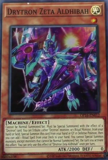Drytron Zeta Aldhibah [OP16-EN012] Super Rare | Jomio and Rueliete's Cards and Comics