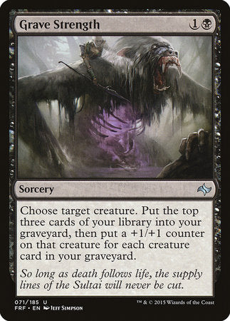 Grave Strength [Fate Reforged] | Jomio and Rueliete's Cards and Comics