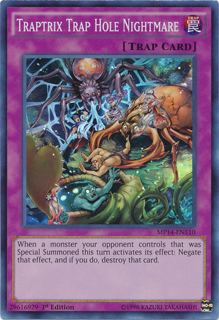 Traptrix Trap Hole Nightmare [MP14-EN110] Super Rare | Jomio and Rueliete's Cards and Comics