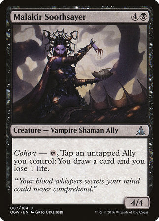 Malakir Soothsayer [Oath of the Gatewatch] | Jomio and Rueliete's Cards and Comics