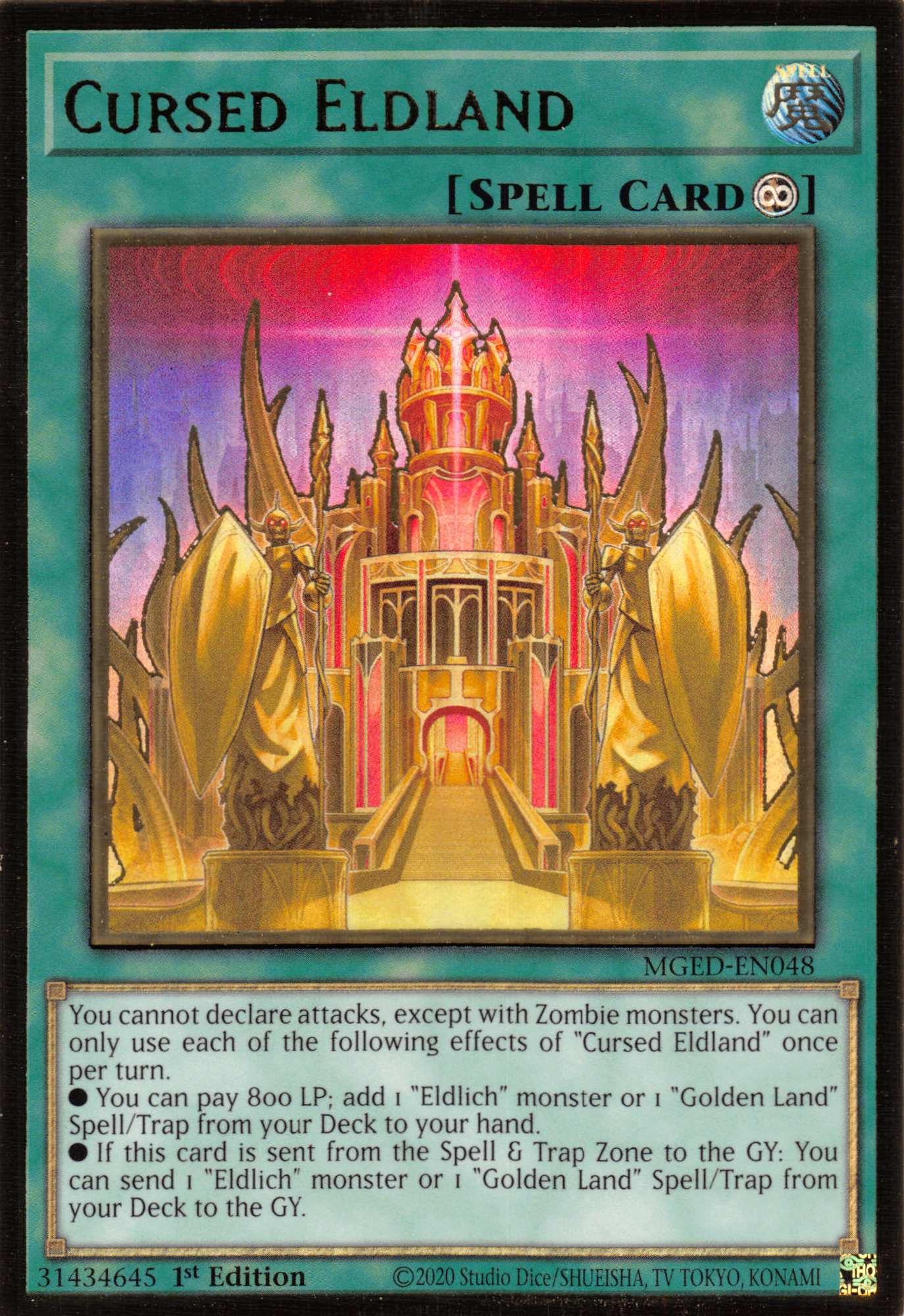 Cursed Eldland [MGED-EN048] Gold Rare | Jomio and Rueliete's Cards and Comics