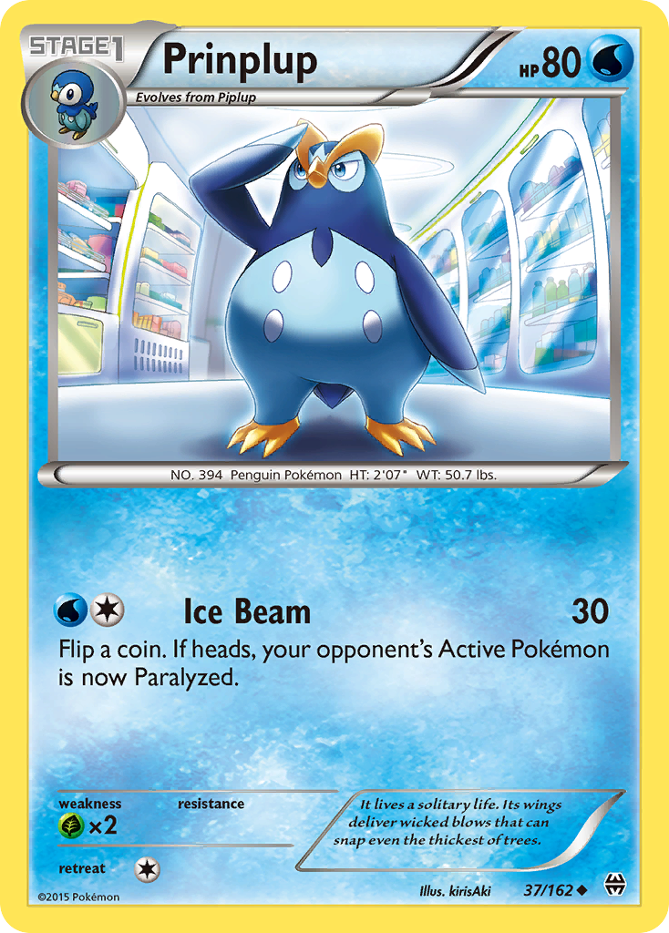 Prinplup (37/162) [XY: BREAKthrough] | Jomio and Rueliete's Cards and Comics