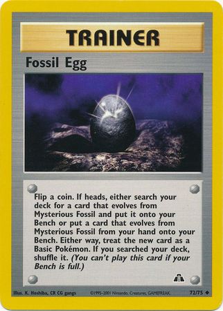 Fossil Egg (72/75) [Neo Discovery Unlimited] | Jomio and Rueliete's Cards and Comics