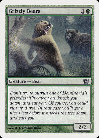 Grizzly Bears [Eighth Edition] | Jomio and Rueliete's Cards and Comics