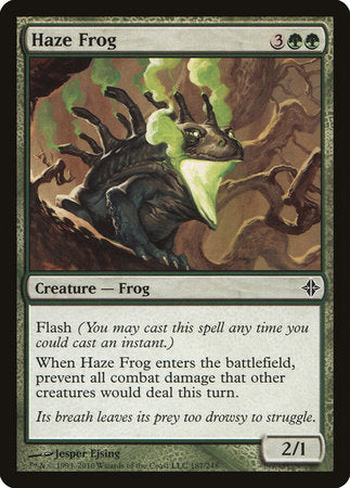 Haze Frog [Rise of the Eldrazi] | Jomio and Rueliete's Cards and Comics