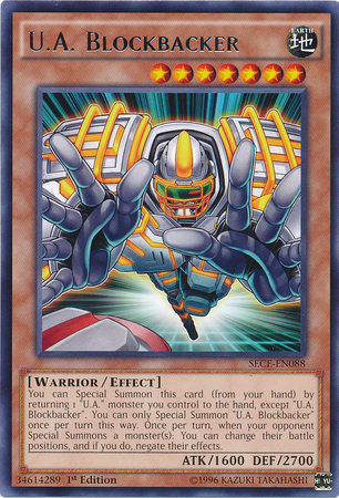 U.A. Blockbacker [SECE-EN088] Rare | Jomio and Rueliete's Cards and Comics