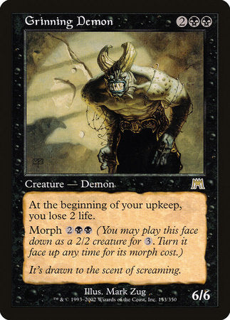 Grinning Demon [Onslaught] | Jomio and Rueliete's Cards and Comics