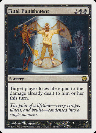 Final Punishment [Ninth Edition] | Jomio and Rueliete's Cards and Comics