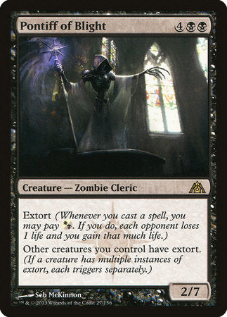 Pontiff of Blight [Dragon's Maze] | Jomio and Rueliete's Cards and Comics