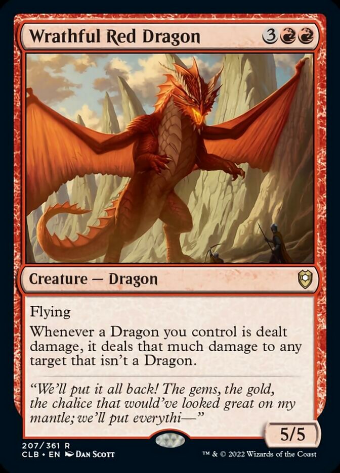 Wrathful Red Dragon [Commander Legends: Battle for Baldur's Gate] | Jomio and Rueliete's Cards and Comics