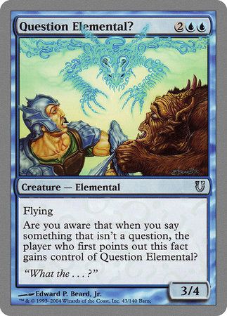 Question Elemental? [Unhinged] | Jomio and Rueliete's Cards and Comics