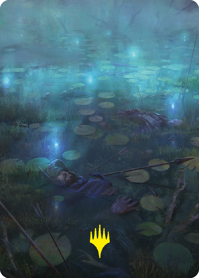 The Dead Marshes Art Card (Gold-Stamped Signature) [The Lord of the Rings: Tales of Middle-earth Art Series] | Jomio and Rueliete's Cards and Comics