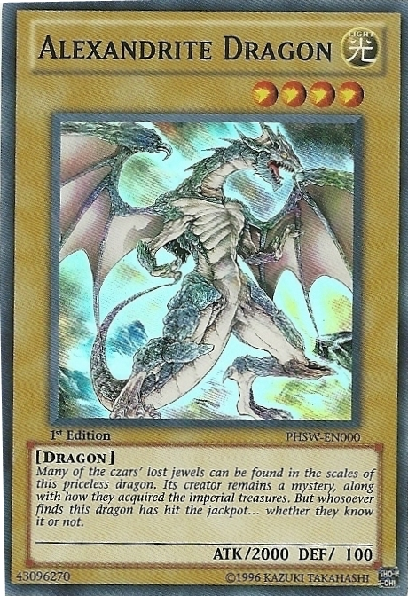 Alexandrite Dragon [PHSW-EN000] Super Rare | Jomio and Rueliete's Cards and Comics