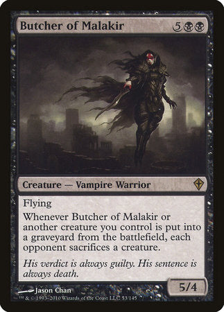 Butcher of Malakir [Worldwake] | Jomio and Rueliete's Cards and Comics