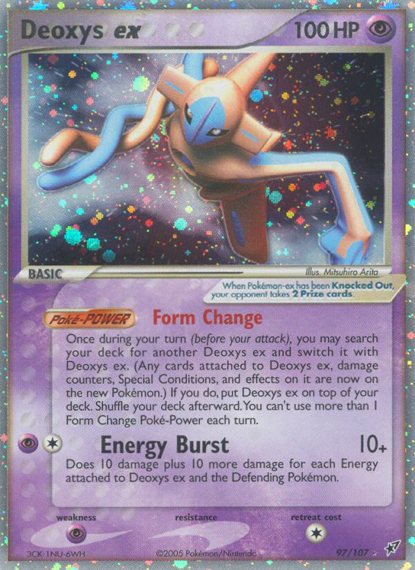 Deoxys ex (97/107) [EX: Deoxys] | Jomio and Rueliete's Cards and Comics