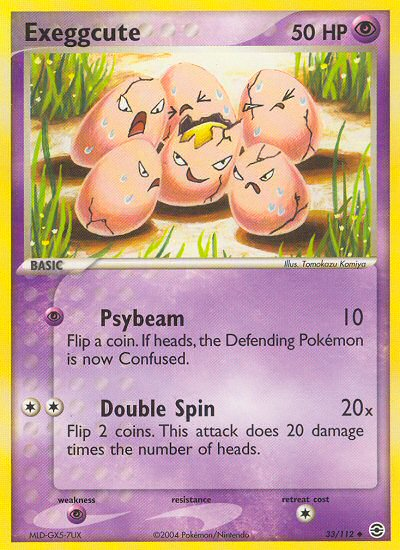 Exeggcute (33/112) [EX: FireRed & LeafGreen] | Jomio and Rueliete's Cards and Comics