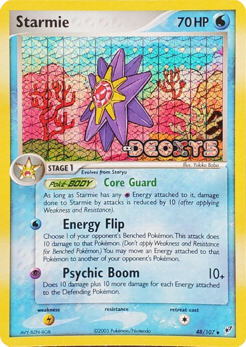 Starmie (48/107) (Stamped) [EX: Deoxys] | Jomio and Rueliete's Cards and Comics